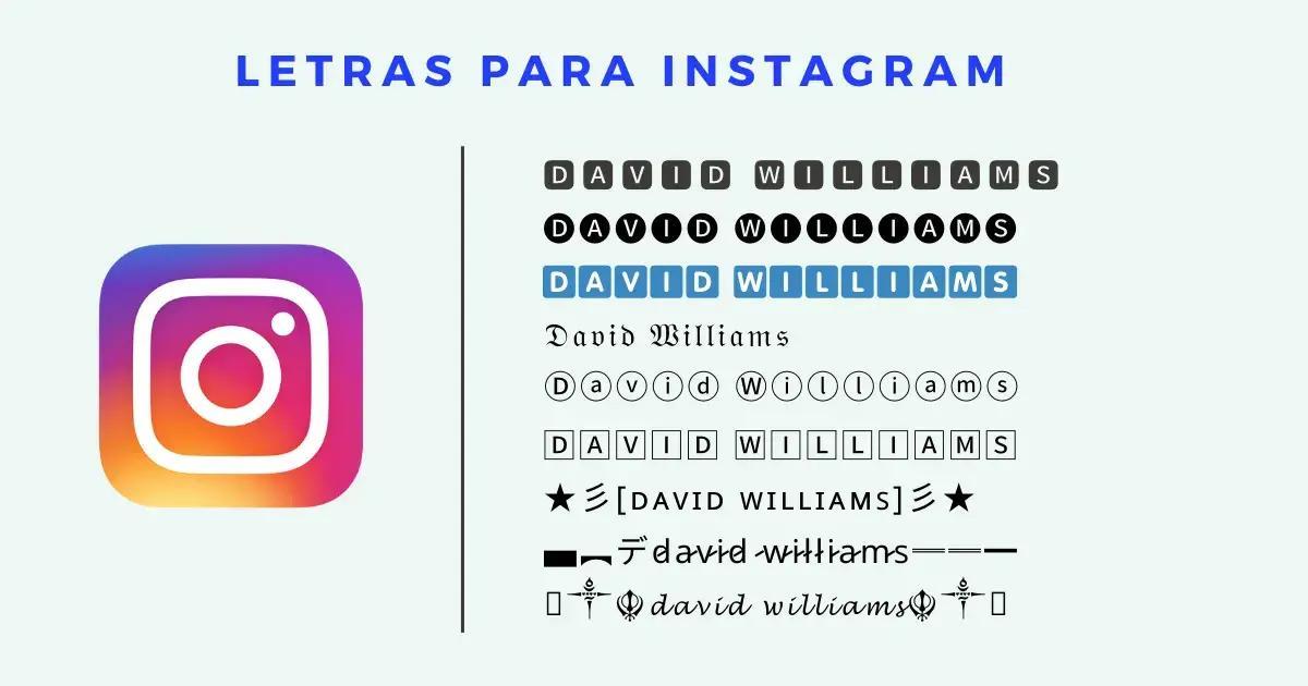 Letras para instagram